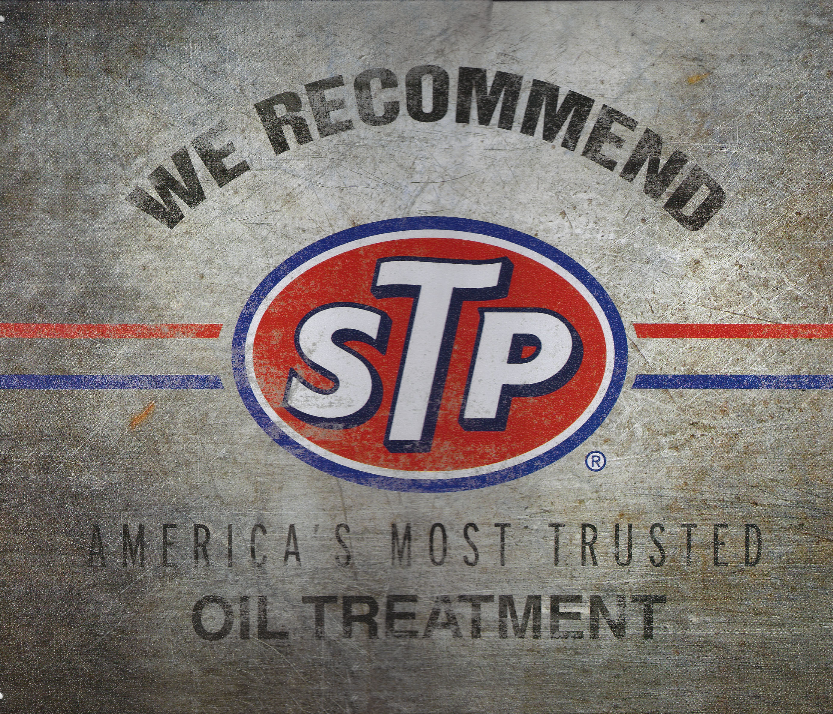 logo oil vintage We Retro Sign Metal STP Recommend  Nostalgia CrashDaddy