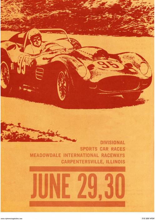Meadowdale Raceways Race Poster Sports Car | CrashDaddy Racing ...